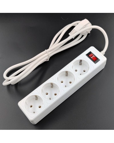 SP4W-530 GARDA. Сетевой фильтр 4 розетки,3м, белый. 5bites в Воронеже