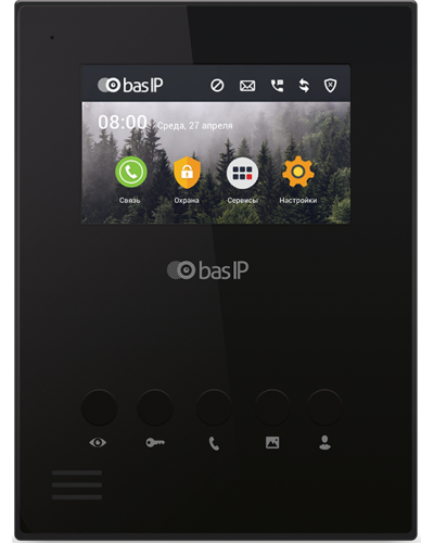 AU-04LA (AU-04L) BLACK. Монитор IP-домофона. BAS-IP в Воронеже