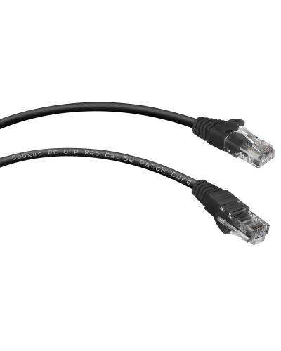 PC-UTP-RJ45-Cat.5e-3m-BK (7686c), чёрный. Патч-корд медный. CABEUS в Воронеже