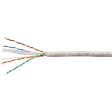 UTP-4P-Cat.6-SOLID-LSZH-WH (11871c-5). Кабель «витая пара» (LAN) для структурированных систем связи. CABEUS