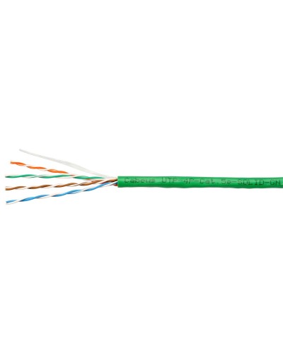 UTP-4P-Cat.5e-SOLID-LSZH-GN-100 (9779c-5). Кабель «витая пара» (LAN) для структурированных систем связи. CABEUS в Воронеже