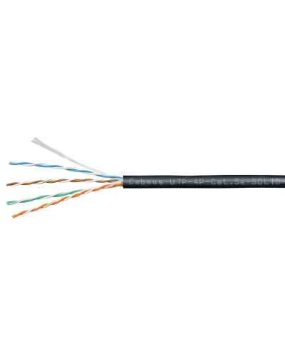 UTP-4P-Cat.5e-SOLID-OUT-PE-UV (11246c). Кабель «витая пара» (LAN) для структурированных систем связи. CABEUS в Воронеже
