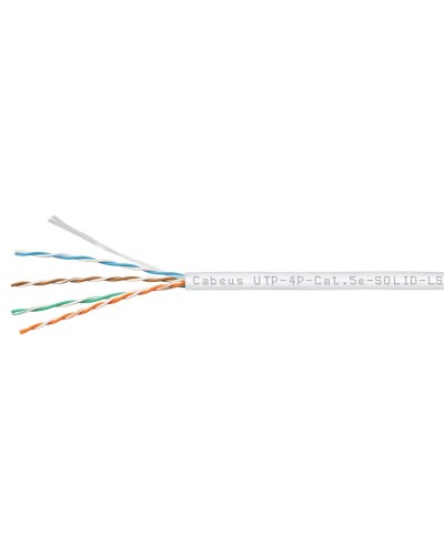 UTP-4P-Cat.5e-SOLID-LSZH-WH (9782c). Кабель «витая пара» (LAN) для структурированных систем связи. CABEUS в Воронеже