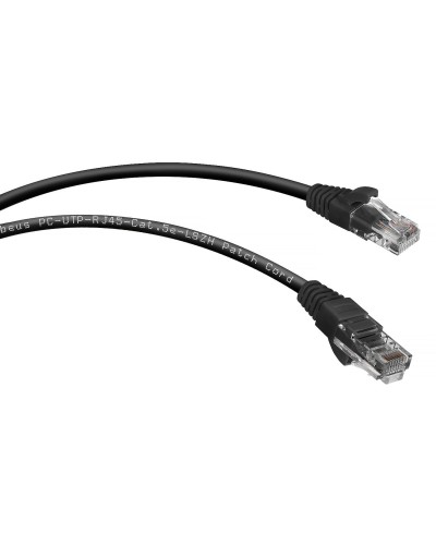 PC-UTP-RJ45-Cat.5e-0.5m-BK-LSZH (9536c), чёрный. Патч-корд медный. CABEUS в Воронеже