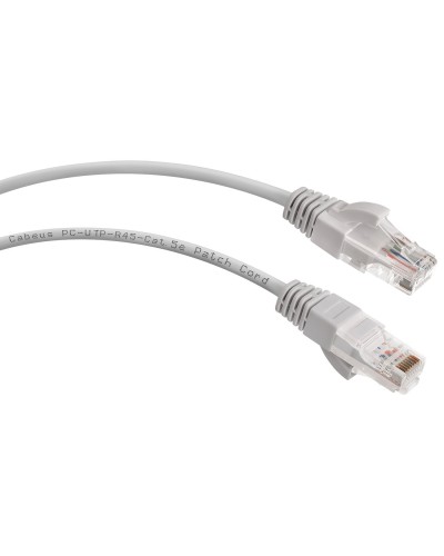 PC-UTP-RJ45-Cat.5e-5m (7215c), серый. Патч-корд медный. CABEUS в Воронеже