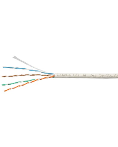 UTP-4P-Cat.5e-SOLID-LSZH-WH-100 (9782c-5). Кабель «витая пара» (LAN) для структурированных систем связи. CABEUS в Воронеже