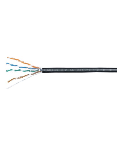 UTP-4P-Cat.5e-SOLID-OUT-LSZH-UV (7172c). Кабель «витая пара» (LAN) для структурированных систем связи. CABEUS в Воронеже