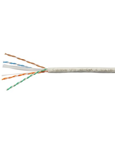 UTP-4P-Cat.6-SOLID-LSZH-WH (11871c). Кабель «витая пара» (LAN) для структурированных систем связи. CABEUS в Воронеже