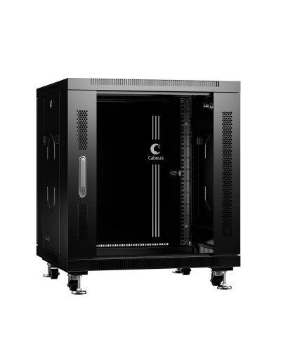 SH-05C-12U60/80-BK (8570c). Шкаф телекоммуникационный 19 напольный 12U. CABEUS в Воронеже