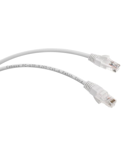 PC-UTP-RJ45-Cat.6-1.5m-WH (8671c), белый. Патч-корд медный. CABEUS в Воронеже
