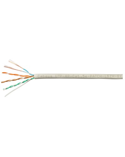 UTP-4P-Cat.5e-SOLID-LSZH-GY-100 (9776c-5). Кабель «витая пара» (LAN) для структурированных систем связи. CABEUS в Воронеже