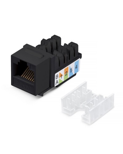 KJ-RJ45-Cat.6-90-SW-BK (10102c). Вставка Keystone Jack RJ-48. CABEUS в Воронеже