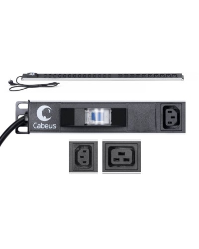 PDU-16-14C13-10C19-B-C14 (9553c). Блок розеток. CABEUS в Воронеже