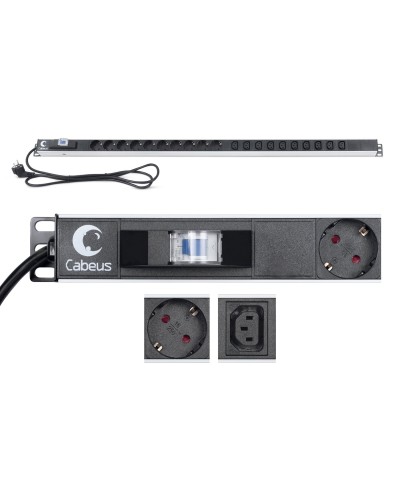PDU-16-10S-10C13-B (9552c). Блок розеток. CABEUS в Воронеже
