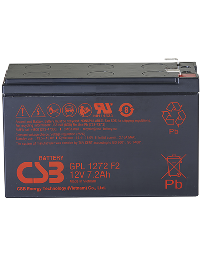 CSB GPL 1272 F2 FR. Аккумулятор герметичный свинцово-кислотный. CSB в Воронеже