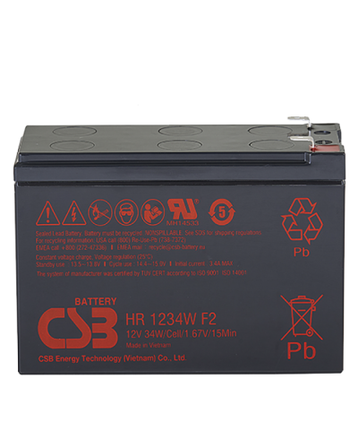 CSB HR 1234W. Аккумулятор герметичный свинцово-кислотный. CSB в Воронеже