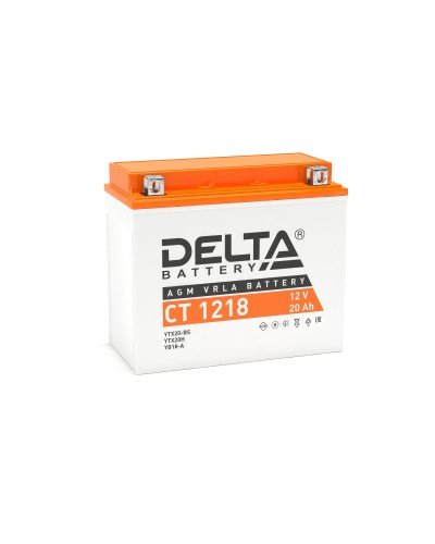 Delta CT 1218. Аккумулятор герметичный свинцово-кислотный стартерный. Delta в Воронеже