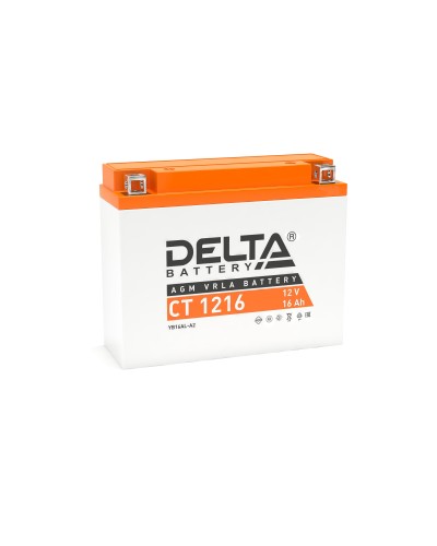 Delta CT 1216. Аккумулятор герметичный свинцово-кислотный стартерный. Delta в Воронеже