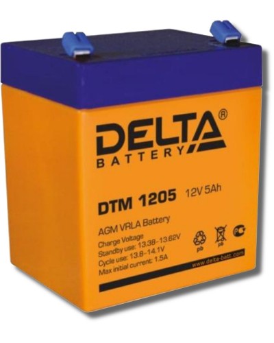 Delta DTM 1205. Аккумулятор герметичный свинцово-кислотный. Delta в Воронеже