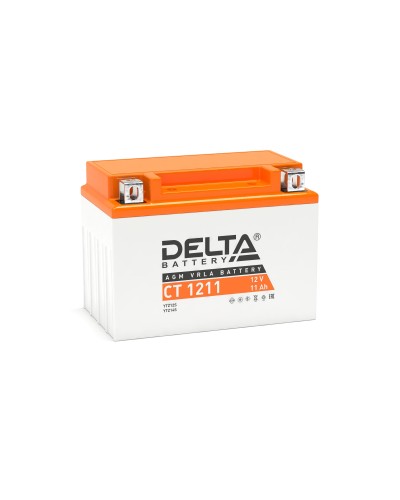 Delta CT 1211. Аккумулятор герметичный свинцово-кислотный стартерный. Delta в Воронеже