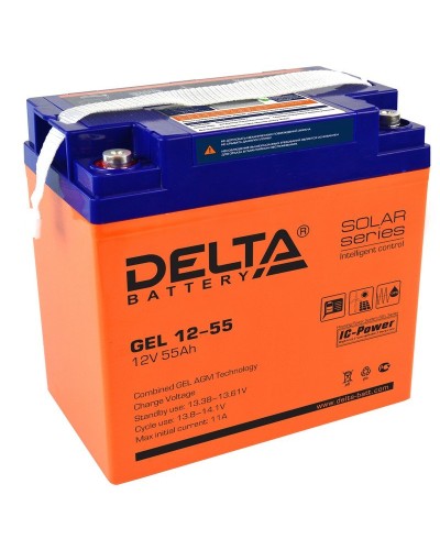Delta GEL 12-55. Аккумулятор герметичный свинцово-кислотный. Delta в Воронеже