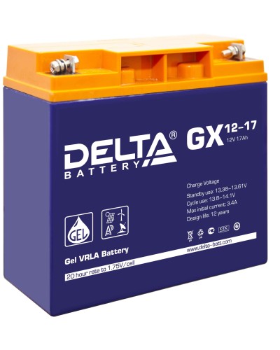 Delta GX 12-17. Аккумулятор герметичный свинцово-кислотный. Delta в Воронеже