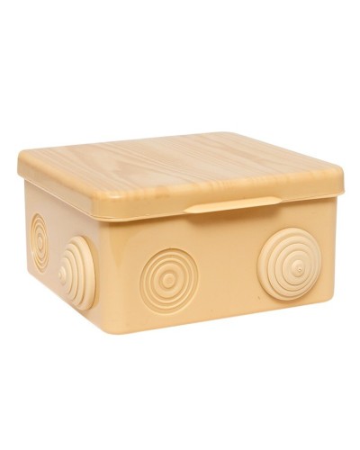 КМР-030-014 с крышкой (100х100х55) светлое дерево IP54 (plc-kmr-030-014-s). Коробка распределительная. EKF в Воронеже