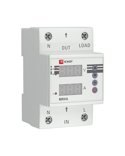 MRVA 40A PROxima (MRVA-40A). Реле напряжения и тока с дисплеем. EKF в Воронеже