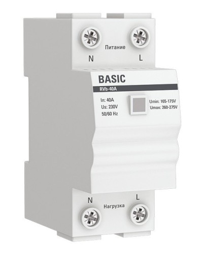 RVb-40A Basic (rvb-40a). Реле напряжения. EKF в Воронеже