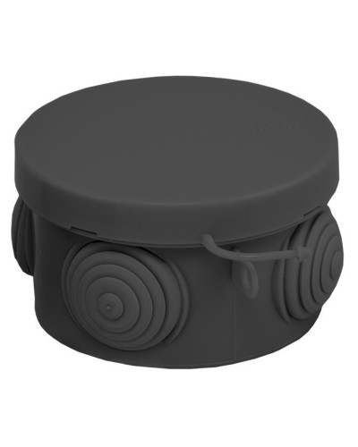 КМР-040-038 с крышкой (65х40) чёрная IP54 (plc-kmr-040-038-b). Коробка распределительная. EKF в Воронеже