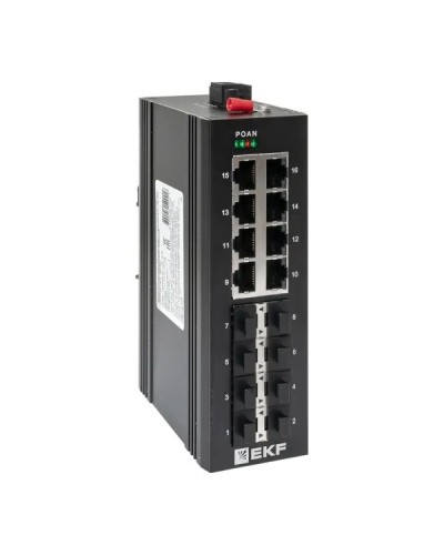 TSX-U-8GX/SFP-8GT. Промышленный неуправляемый коммутатор. EKF в Воронеже
