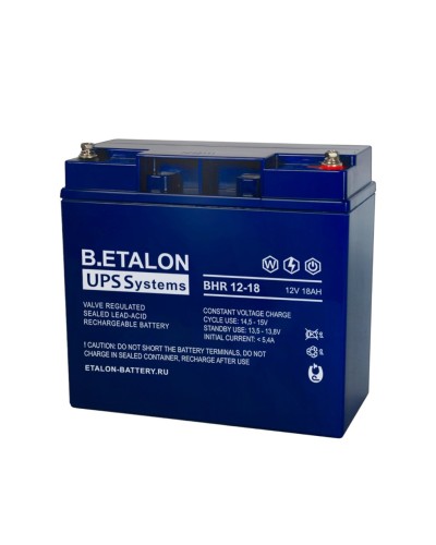 B.ETALON BHR 12-18. Аккумулятор герметичный свинцово-кислотный. ETALON в Воронеже