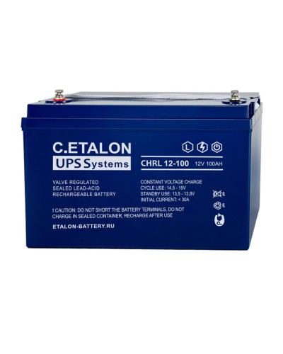 C.ETALON CHRL 12-100. Аккумулятор герметичный свинцово-кислотный. ETALON в Воронеже