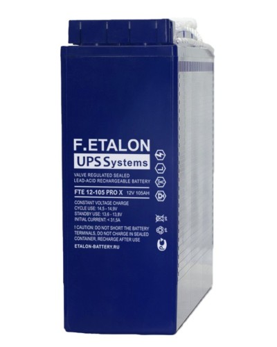 F.ETALON FTE 12-105 PRO X. Аккумулятор герметичный свинцово-кислотный. ETALON в Воронеже