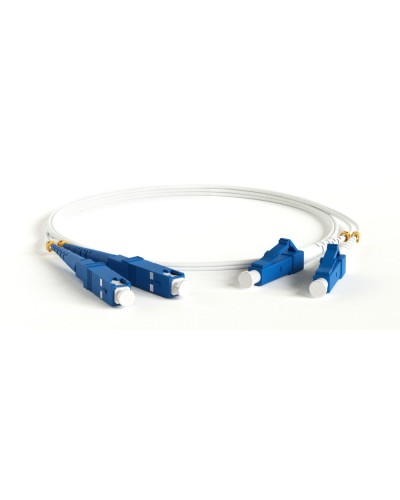 FC-D2-9A1-LC/UR-SC/UR-H-3M-LSZH-WH. Патч-корд волоконно-оптический LC-SC. Hyperline в Воронеже