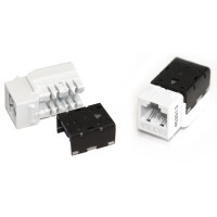 KJNE-8P8C-C6A-90-WH. Вставка Keystone Jack RJ-45. Hyperline