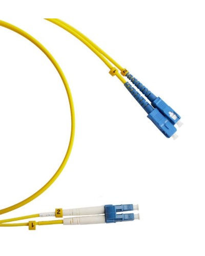 FC-D2-9-LC/UR-SC/UR-H-2M-LSZH-YL. Патч-корд волоконно-оптический LC/UPC-SC/UPC. Hyperline в Воронеже