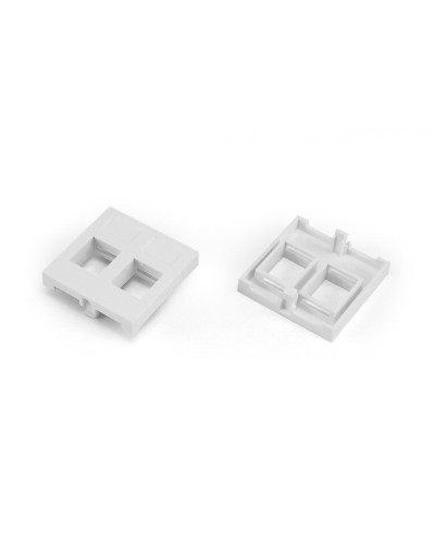SIP2-2N-M45-45. Вставка 45x45 (аналог Mosaic) для 2х модулей формата Keystone Jack. Hyperline в Воронеже