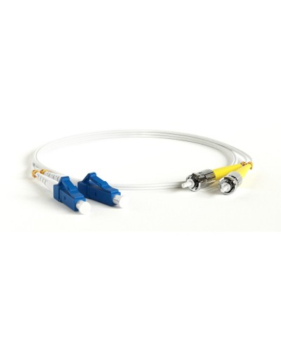 FC-D2-9A1-LC/UR-ST/UR-H-1M-LSZH-WH. Патч-корд волоконно-оптический ST-LC. Hyperline в Воронеже