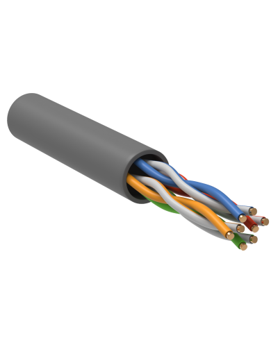 GENERICA U/UTP кат. 5E 100МГц 4 пары PVC INDOOR серый (BC1-C5E04-111-100-G). Кабель «витая пара» (LAN) для структурированных систем связи. IEK в Воронеже