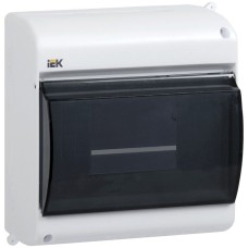Корпус пластиковый КМПн 2/6 IP30 белый KREPTA 3 (MKP42-N-06-30-09). Щиток модульный с прозрачной дверцей, настенный. IEK