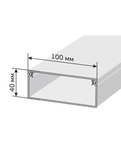 Короб 100х40 ЭЛЕКОР (CKK10-100-040-1-K01). Кабель-канал с двойным замком. IEK в Воронеже