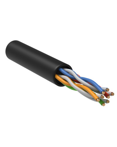 GENERICA U/UTP кат.5E 24AWG 4 пары LDPE черный (BC3-C5E04-139-305-R-G). Кабель «витая пара» (LAN) для структурированных систем связи. IEK в Воронеже