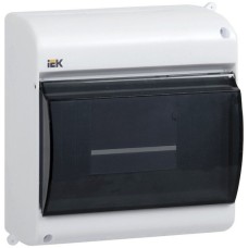 Корпус пластиковый КМПн 2/4 IP30 белый KREPTA 3 (MKP42-N-04-30-12). Щиток модульный с прозрачной дверцей, настенный. IEK