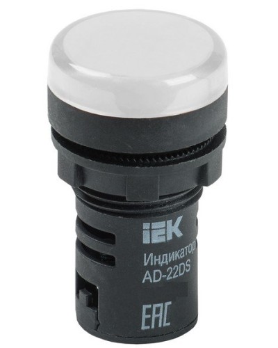 Лампа AD22DS (LED) матрица D22 мм 230В белый (BLS10-ADDS-230-K01). Светосигнальный индикатор. IEK в Воронеже