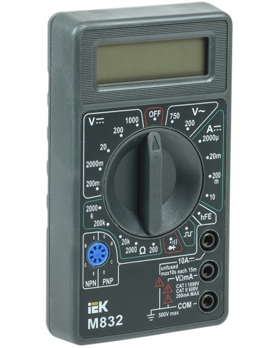 Мультиметр цифровой Universal M832 (TMD-2S-832). Мультиметр цифровой. IEK в Воронеже
