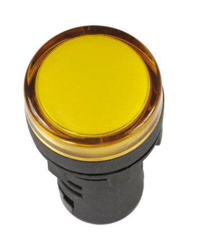 Лампа AD22DS (LED) матрица D22 мм желтый 12В AC/DC желтый (BLS10-ADDS-012-K05). Светосигнальный индикатор. IEK в Воронеже