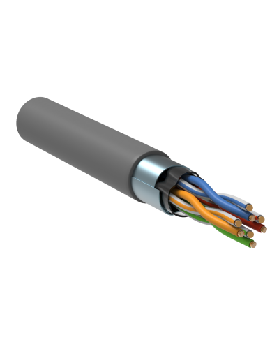 GENERICA F/UTP кат.5E 24AWG 4 пары LSZH серый (BC1-C5E04-321-305-R-G). Кабель «витая пара» (LAN) для структурированных систем связи. IEK в Воронеже