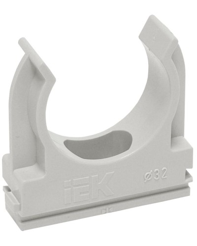 Держатель с защёлкой D25 серый ELASTA (100 шт) (CTA10D-CF25-K41-100). Держатель с защёлкой. IEK в Воронеже
