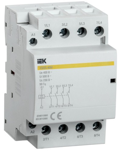 Контактор модульный КМ25-40М AC/DC (MKK21-25-40). Контактор модульный. IEK в Воронеже